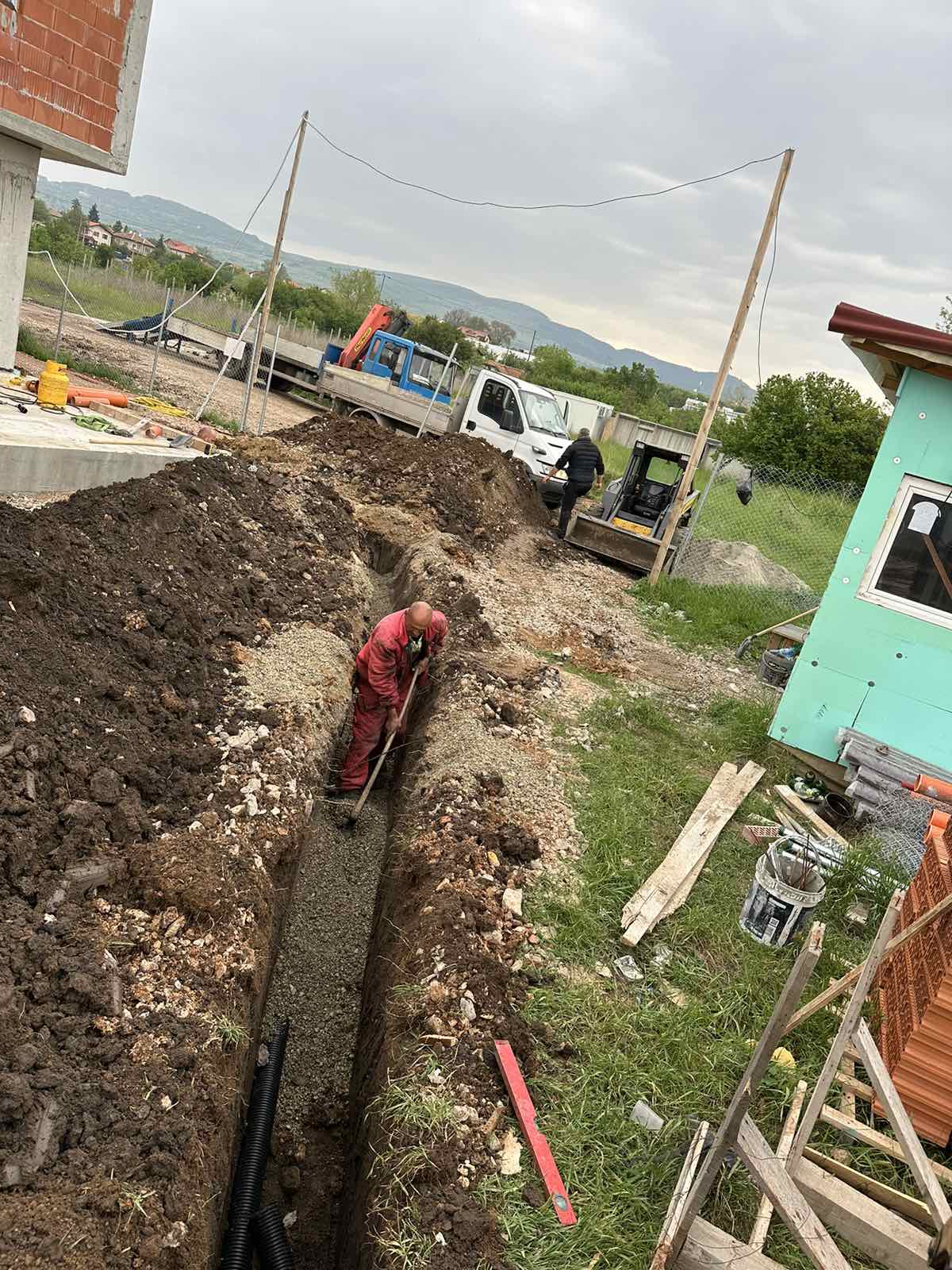 Изграждане на дренаж около основите на къща